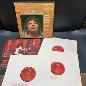 Vtg Verdi Aida Boxed Set LP Classical Opera Music Record RCA Red Label Vinyl. F4 - Picture 1 of 22