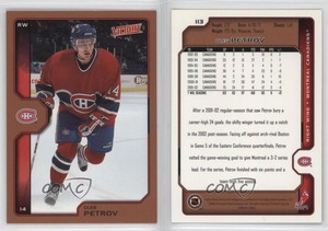 2002-03 Upper Deck Victory Bronze Oleg Petrov #113