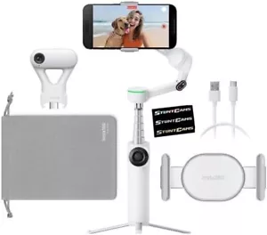 Insta360 Flow 2 Pro White AI Tracker Bundle Smartphone Selfie Tripod Stabilizer - Picture 1 of 17