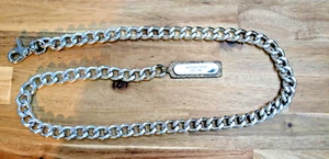 Michael Kors Stainless Chain belt with Python skin backed label 42 in Adjustable - Picture 1 of 6