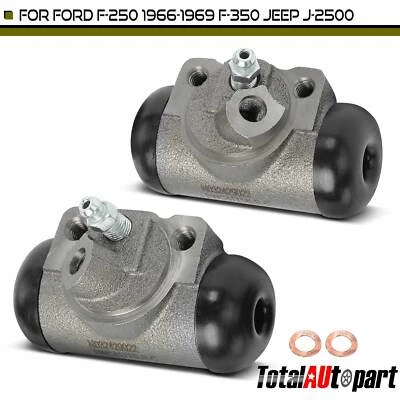 2 piezas cilindros de rueda de freno de tambor para Ford F-250 1966-1969 F-350 Jeep J-2500 delantero Foto 1 de 4