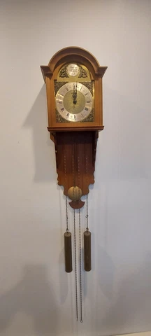 Linden Tempus Fugit weight driven Chime clock Wall Pendulum Germany Cover
