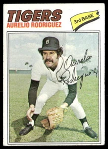Tarjeta de béisbol Aurelio Rodríguez 1977 Topps #574 Tigres de Detroit - Imagen 1 de 2