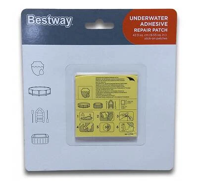 10 St. wasserfeste Reparatur Flicken Bestway Unterwasser selbstklebend Pool Kit - Bild 1 von 2
