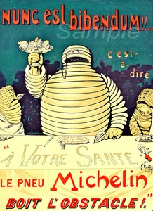 VINTAGE 1898 MICHELIN TYRES ADVERTISING A4 POSTER PRINT - Picture 1 of 1