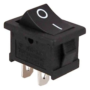 Mini Wippenschalter Wippschalter 250V 3A, An/Aus 2 Schaltstellungen 0-I Aufdruck - Bild 1 von 2