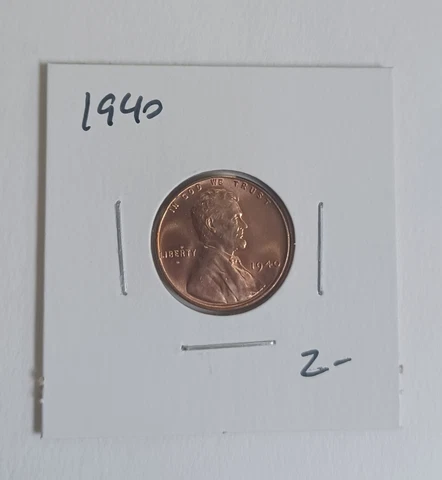 1940 Philadelphia Uncirculated Wheat Penny Cover