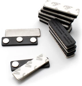 10 Stück Namensschilder Magnet, Namensschilder für Kleidung Magnet, 45 x 13 mm - Bild 1 von 6