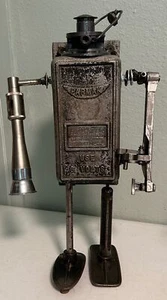 HANDMADE 18" STEAMPUNK ROBOT METAL SCRAP FOLK ART SCULPTURE FIGURE PARMAK - Picture 1 of 6