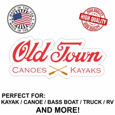 TOP DOG STICKERS Old Town XL Decal Sticker For Kayak Canoe Truck Bass Boat RV and More!