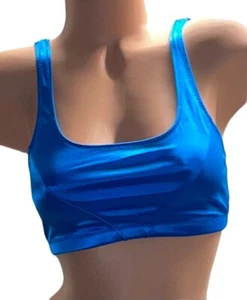 Kellwood Vintage Blue Second Skin Slippery Stretch Nylon Bra Womens 36 - Picture 1 of 6