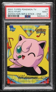 2000 Topps Pokemon TV Animation Edition Series 2 Jigglypuff #6 PSA 9 MINT r7d