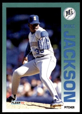1992 Fleer Baseball Card Mike Jackson Seattle Mariners #282 - Image 1 of 2