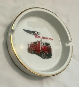 Vintage 70s Halliburton Ashtray FWD 1916 Truck Gold Trim Excellent Shape - Picture 1 of 9