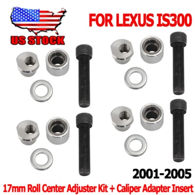 Kit de actualización de freno para 01-05 Lexus IS300 LS400 adaptadores de pinza + kit RCA de 17 mm EE. UU. Foto 1 de 4