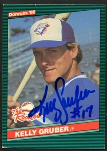Kelly Gruber #16 signed autograph auto 1986 Donruss Baseball Trading Card - Picture 1 of 1