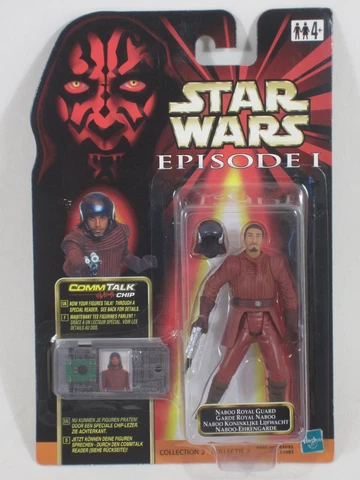 Star Wars Episode 1 Phantom Menace NABOO ROYAL GUARD with CommTalk Chip NEW Cover