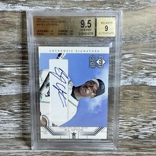BGS 9.5 / Auto 9   B.J. Upton 2002 Upper Deck Prospect Premieres #96 Rookie Auto