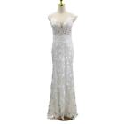 LULU'S 4 White Precious Romance Embroidered Off-the-Shoulder Maxi Dress NEW B34