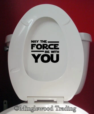 MINGLEWOOD TRADING MAY THE FORCE BE WITH YOU 6" x 5" Vinyl Decal Sticker Star Wars Skywalker