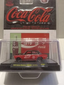 M2 COCA-COLA 1969 DATSUN BLUEBIRD 1600SSS BLACK AND RED Hobby Exclusive - Picture 1 of 4