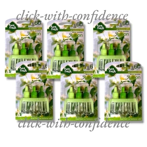 6 x Pure Fresh 3tation White Jasmine Air Freshener Refill Up To 60 Days  - Picture 1 of 1