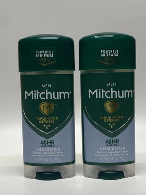 Mitchum Men Power Gel Antitranspirante y Desodorante Sin Perfume 3.4 OZ Cada uno (paquete 2) Foto 1 de 3