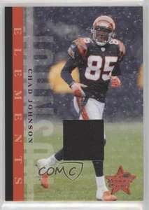Leaf Rookies & Stars Elements Materials 2006/250 Chad Johnson #E-7 - Imagen 1 de 4