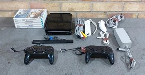 Nintendo Wii Schwarz Konsole Bundle - Schwarz - Spiele & Zubehör (W3) - Bild 1 von 9