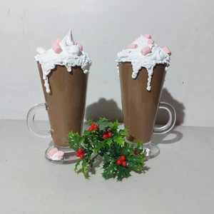 2 X Chocolate caliente falso con malvaviscos (NO COMESTIBLE) - Imagen 1 de 9