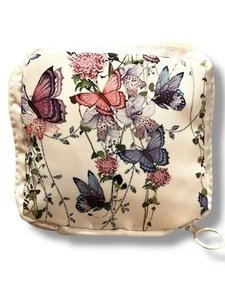 Bolsa de Maquillaje Bolsa de Cosméticos para Mujer Coqueta Femenina Colorida Mariposa Floral - Imagen 1 de 5