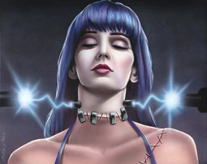 Frankenhooker 8x10 Original Painting Airbrush Classic Horror Comedy - Picture 1 of 6