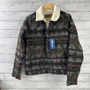 Wrangler Jacket Boys 2XL Sherpa Lined Authentic Western Aztec Southwestern NWT - Picture 1 of 15