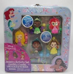 Jewelry Activity Set- 5 Charms, 5 Necklaces & 150 Beads Tara Toy Disney Princess - Picture 1 of 9