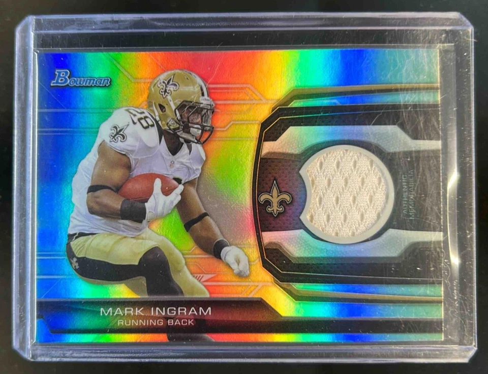 2013 Bowman Mark Ingram Jersey #BR-MI Saints - Image 1 of 2