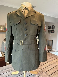 Authentic USMC Marine Corps Uniform Jacket & Shirt Corporal Rang 42S - Bild 1 von 17