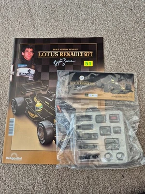 1/8 DEAGOSTINI COSTRUIRE IL 1985 LOTUS RENAULT 97T AYRTON SENNA F1 AUTO PROBLEMA - Immagine 1 di 3