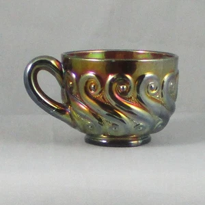 DUGAN S-REPEAT AMETHSYT CARNIVAL GLASS PUNCH CUP - Picture 1 of 4