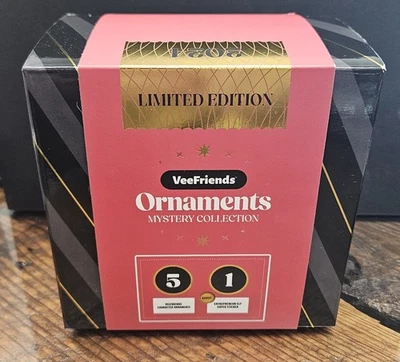 VeeFriends 2024 Sealed Ornament Box, W/ Sealed  Elf Super Sticker - Image 1 of 2