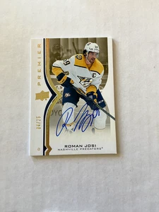 2020-21 Upper Deck Premier Roman Josi Auto Gold /25 - Picture 1 of 2