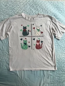 Women L 1990 Country Cats Cottagecore T-Shirt Vintage 90s - Picture 1 of 5