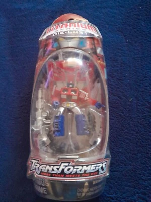 Transformers One Titanium Optimus Prime G1 Die Cast Figure 40th Anniversary Rare - Image 1 of 4