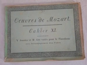 1820 OEUVRES DE WOLFGANG AMADEUS MOZART - Foto 1 di 8