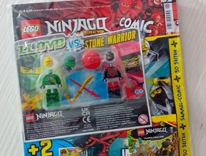 LEGO Ninjago, 2 MINIFIGUREN, LLOYD VS STONE WARRIOR Magazin Zeitschrift Nr.6 - Bild 1 von 4
