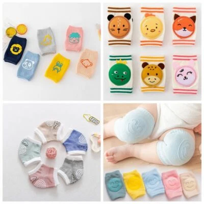 5/6 pares de rodilleras antideslizantes de seguridad para bebés calcetines protectores de codo para caminar Foto 1 de 2