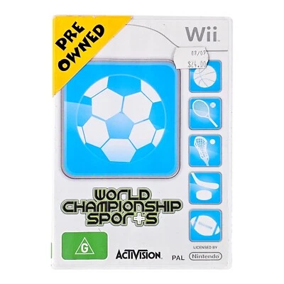 Nintendo Wii ® Game: World Championship Sports (PAL) Instruction manual included - Image 1 of 4
