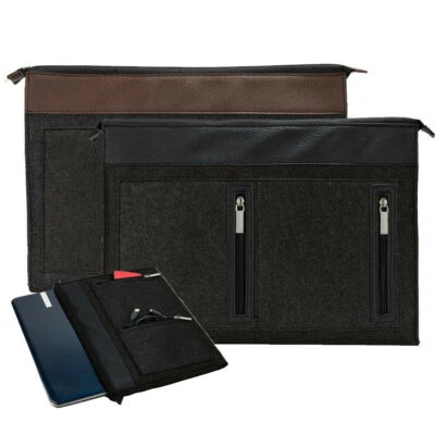 Funda de fieltro de lana para computadora portátil Dell Inspiron 15 / Vostro 15 / G5 15 / XPS 15 de 15" Foto 1 de 4