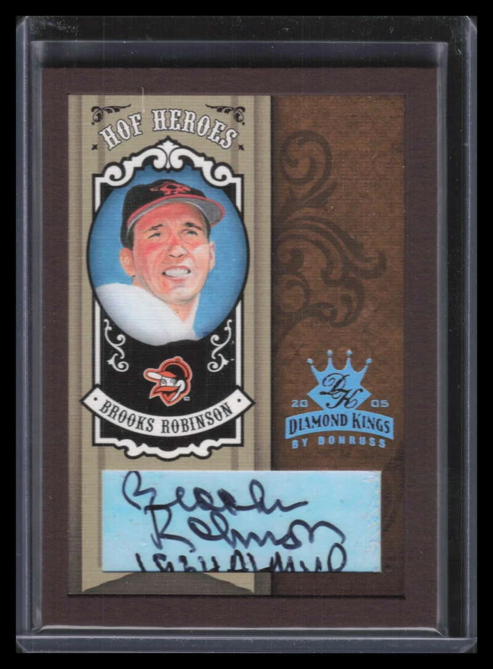 2005 Diamond Kings HOF Heroes Framed Red Platinum hh2 Brooks Robinson Auto 1/1 - Image 1 of 2