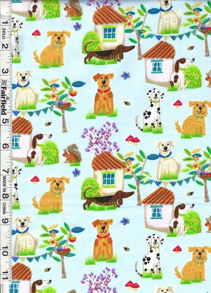 Коллекция живописных домиков на дереве Blue Dogs & Houses от Henry Glass bty - Изображение 1 из 1