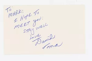 Famed undercover Newark Police Officer David Toma and his autograph - Bild 1 von 1